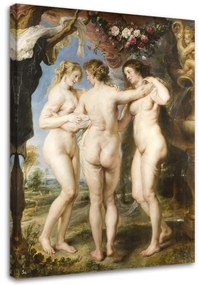 Obraz na plátně REPRODUKCE Tři grácie Rubens - 40x60 cm