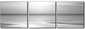 Obraz na plátne - Pokojné more pri západe slnka - panoráma 5280QB (120x40 cm)