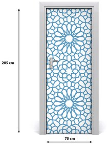 Samolepiace fototapety na dvere orientálny vzor 75x205 cm