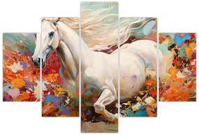Obraz - Maľba koňa (150x105 cm)
