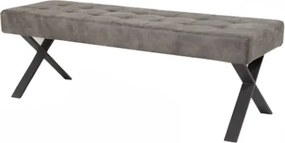 Jedálenská lavica Donna, hnedá vintage optika kože%