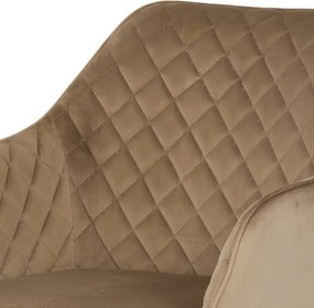 Jedálenská stolička zamatová, béžová DCH-425 CAP4