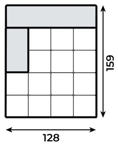 PROXIMA.store - Leňoška I hlboká UMBRIA TYP ROHU: Ľavý, SKUPINA LÁTOK: Skupina 5