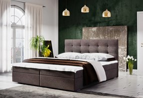 Čalúnená posteľ LAKE 2 + rošt + matrace + topper, 180x200, cosmic16