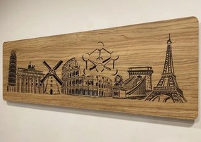 Podsvietený obraz na stenu Európske pamiatky