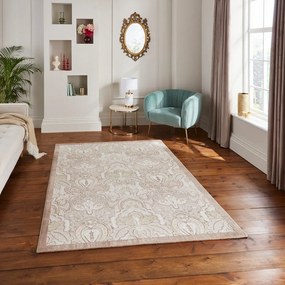 Krémový koberec 120x170 cm Damask Bronze – Think Rugs