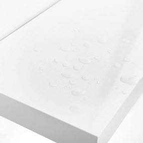 Plávajúca nástenná polica 60 cm, biela