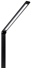 LED Stolná lampa s bezdrôtovou nabíjačkou LED/10W/230V čierna