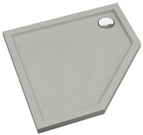 Päťuholníková vanička Caspar New Cement Stone 80x80x5 - 3.2397/CT/ST