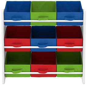 LIVARNO home Skladovací regál s 9 textilnými boxami (chlapčenský)  (100351417)