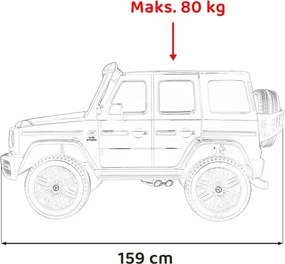 Elektrické autíčko Mercedes Benz G63 AMG XXL červené