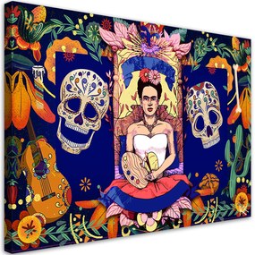 Gario Obraz na plátne Frida Kahlo Los Muertos Rozmery: 60 x 40 cm