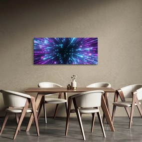 Obraz - Neónový priestor (120x50 cm)