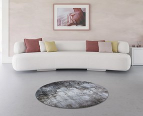 Spoltex, Kusový koberec Universe 841-86 grey/beige kruh, 200x200 (priemer) kruh, šedá, obývacia izba