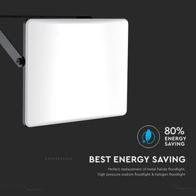 LED reflektor 100W 230V 3000/4000/6500K IP65 čierny