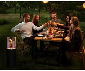 BIO krb ROMA 26,5x80,5 cm 2kW čierna + ochranný kryt