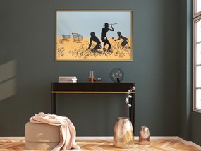 Artgeist Plagát - Trolley Hunters [Poster] Veľkosť: 60x40, Verzia: Zlatý rám