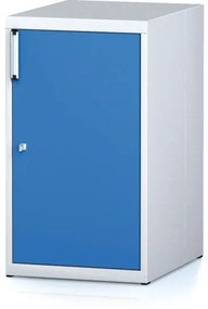 Alfa 3 Dielenská skrinka na náradie MECHANIC, s dvierkami, 2 police, 480 x 600 x 840 mm, modré dvere