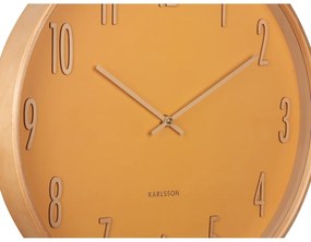 Karlsson 5996YE dizajnové nástenné hodiny žltá, pr. 40 cm