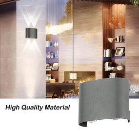 Brilagi - LED vonkajšie nástenné svietidlo FLAREBOX LED/4W/230V antracit IP65