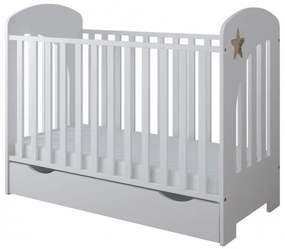 Detská postieľka STAR 120x60, so zásuvkou- VIAC FARIEB