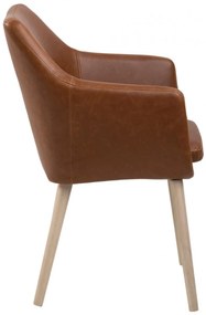 Jedálenská stolička Nora vintage hnedá
