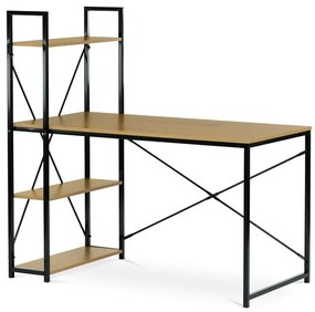 Autronic BONTEC Pracovný stôl 120x60cm, mdf, hnedá, GD-520 OAK Farba: Hnedá