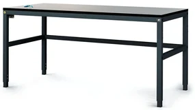 Alfa 3 Antistatický dielenský ESD stôl, 1600x800x745-985 mm, nastaviteľné podnožie