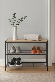 Čierny oceľový stojan na topánky 63x44x30 cm Asten – Bonami Essentials