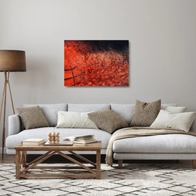 Sklenený obraz - Basketbalová lopta (70x50 cm)