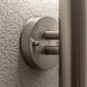BRILAGI - Vonkajšie nástenné svietidlo so senzorom ELIA 1xE27/20W/230V IP44 chróm