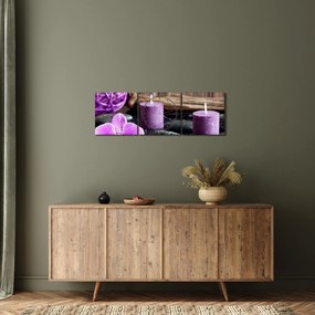 Obraz - Relaxácia (s hodinami) (90x30 cm)