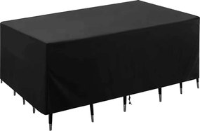 Ochranný vodeodolný obal na záhradný nábytok ARENA 215x135x105 cm - čierny