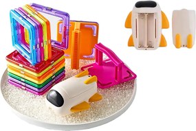 LEAN Toys Magnetická stavebnica Nebeská dráha 29 dielikov