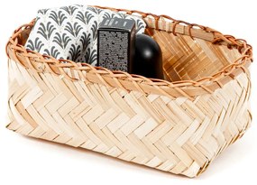 Súprava 3 úložných bambusových košíkov Compactor Natural Bamboo
