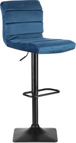 Barová stolička s operadlom SOFOTEL Drava - modrá