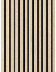 Mexen Lam-F, akustické stenové lamely 275 × 30 cm, plstený podklad 8 mm, technická dyha, dub pieskový, S105-275307-3015-001
