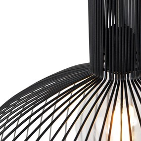 Inteligentné okrúhle závesné svietidlo čierne 50 cm vrátane Wifi G95 - Dos