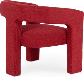 Relaxačné kreslo ARVEX – bordové bouclé