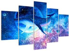 Obraz - Vesmírna veľryba (150x105 cm)