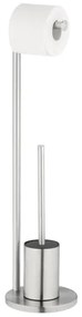 WENKO 25676100 - Súprava WC FERLA 18x69,5 cm, nerezová oceľ/saténový povrch