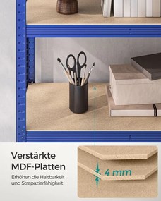 Policový regál SONGMICS 180 x 90 x 40 cm - GLR040Q01