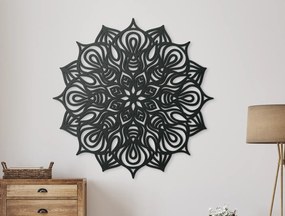 drevko Drevená mandala Hypnóza Rozmer obrazu: 44,5 x 44,5 cm, Farba dekorácie: Čierna