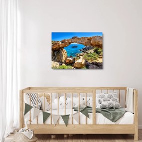 Sklenený obraz - Cape Greco (70x50 cm)