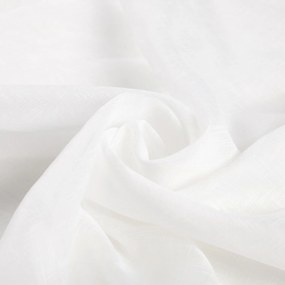 Voál krémovo biely žíhaný s olovkom ZAC-002 výška 275 cm Šitie na mieru