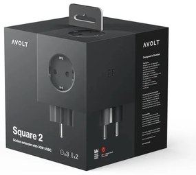 AVOLT Modulárny rozbočovač Square 2 / USB-C Stockholm Black