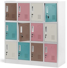 Skriňa OLA kovová pastelová/viacfarebná