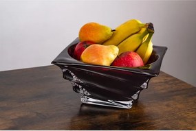 KRIŠTÁĽOVÁ MISKA BOHEMIA CASABLANCA BURGUNDY 280MM