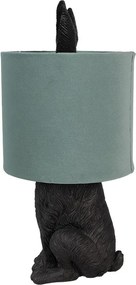 Black & Olive RABBIT veľkonočná lampa