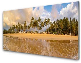 Obraz na skle Pláž príroda 100x50 cm